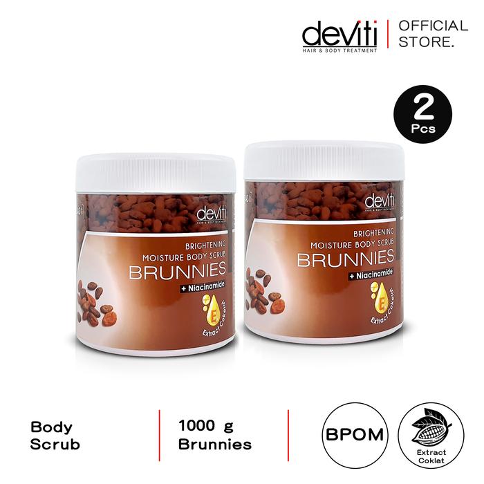 Gambar deviti Combo 2 Moisture Body Scrub Brunnies 1 KG Extract Cokelat Lulur Cream BPOM CMB02 - Not Specified dari Deviti Kota Administrasi Jakarta Barat Tokopedia