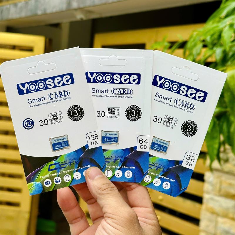 Thẻ Nhớ YOOSEE 64GB/32GB Tốc Độ Cao,Chuyên Dụng Cho Camera Wifi, Camera Hành Trình, Điện Thoại, Thiết Bị Điện Tử Chính Hãng PHỤ KIỆN GIA ĐÌNH