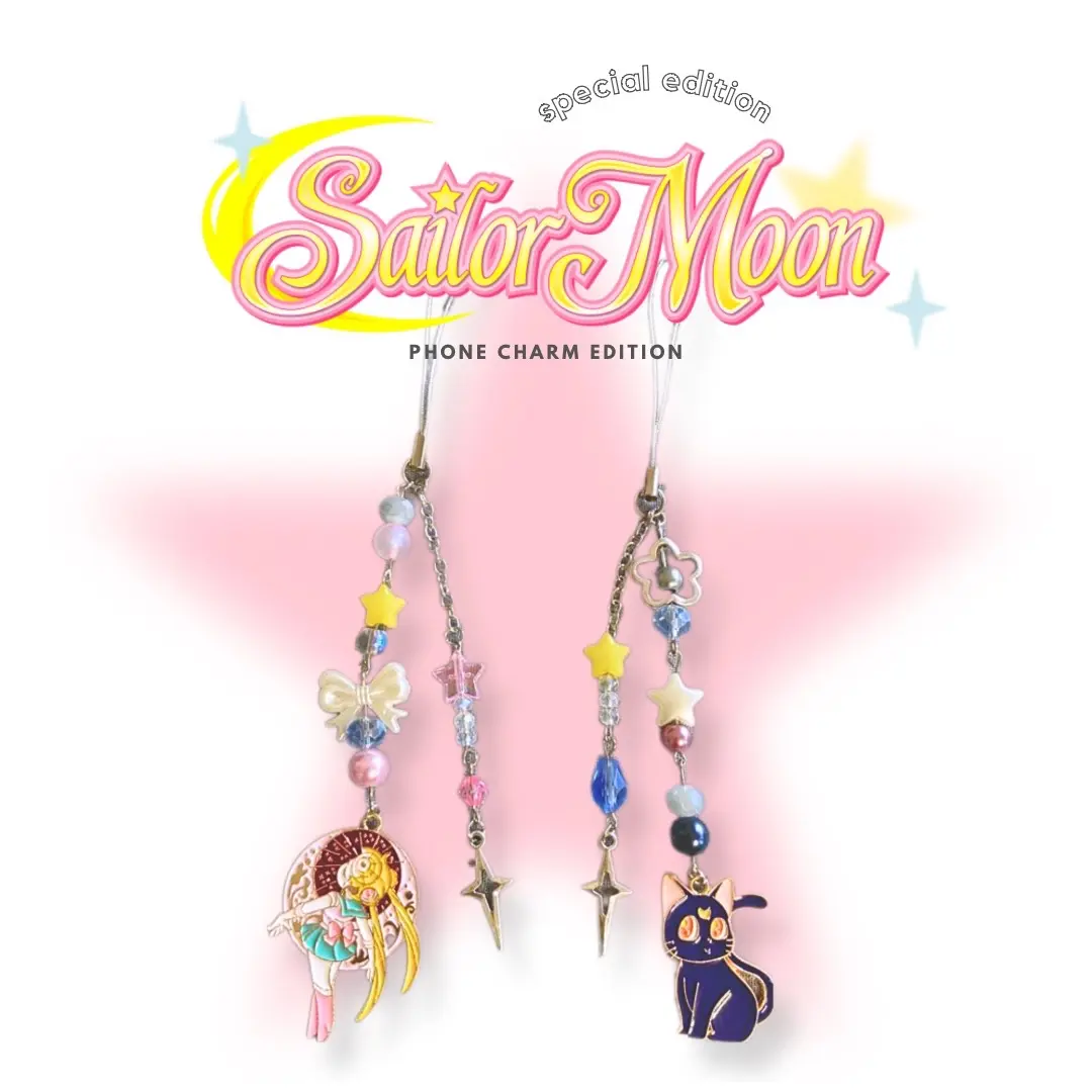 Sailor Moon Beaded Phone Charm by Kilau Pernik
