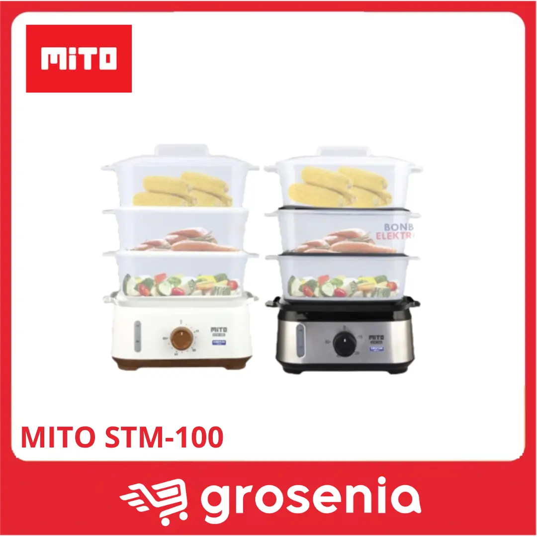 MITOCHIBA Electric Food Steamer Pengukus Makanan / Kukusan STM 100 / STM100