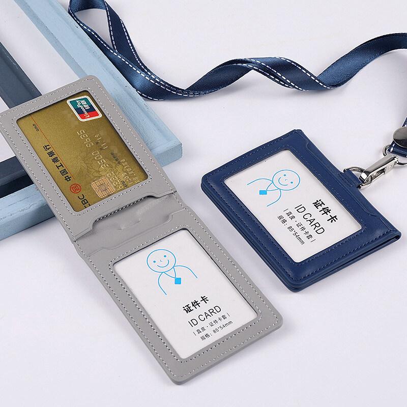 Cowhide ID Card Holder Business Document Case Leather Factor - TikTok ...