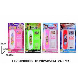 Children's Toy Pretend Play Simulation Telephone with Music (Spiderman, BEN10, Barbie, Disney Princess)