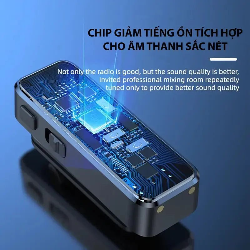 Mic Thu Âm không dây GAERU M3 PRO Cao Cấp, có hộp sạc, 1 mic hoặc 2 mic khử ồn mạnh mẽ cho Táo và Android micro  không 1