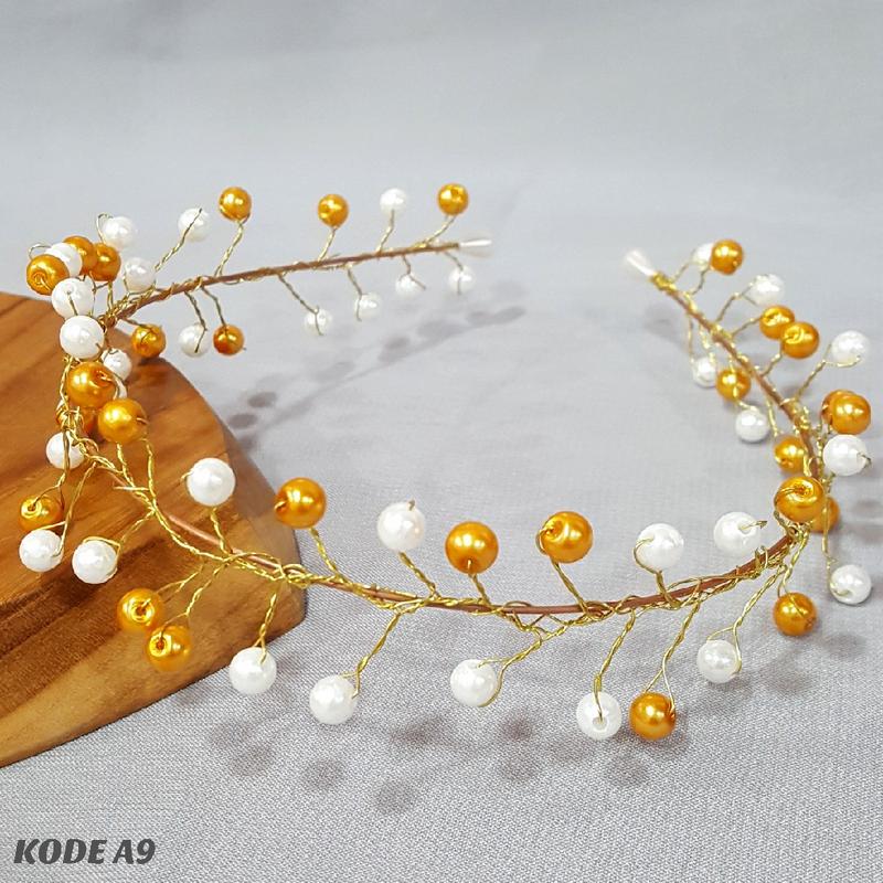 Bando Korea Mutiara Headpiece Aksesoris Rambut Wanita - A453 Headbands 4