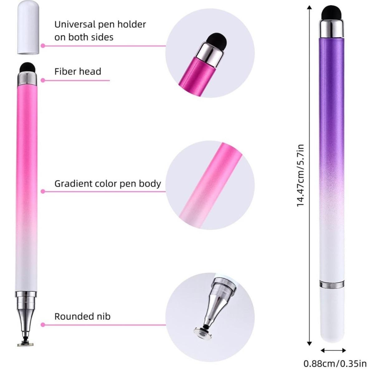 【2-in-1 Super Sensitif】Pena Stylus Silikon Universal: Responsif, Presisi, & Multi-Fungsi untuk Menggambar, Memotong, dan Memantulkan di Semua Tablet & Ponsel