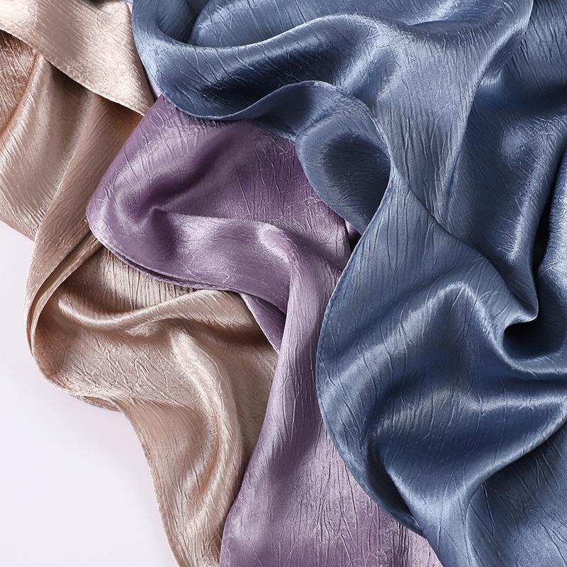 Product Introduction of Pashmina hijab Malaysia New Artificial Silk Silky Satin Scarf Women's Shawl Toe Cap Headscarf 9