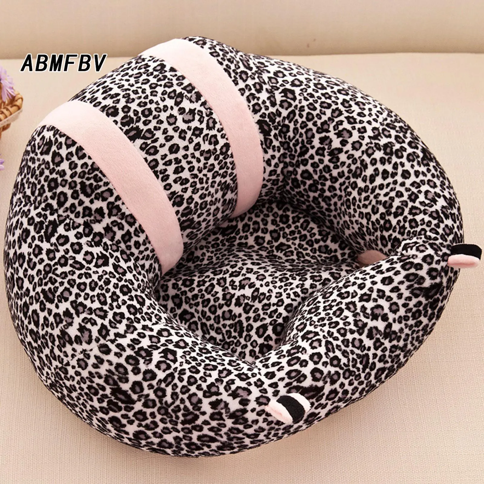Newborn Baby Plush Support Seat Color Matching Cushion Learning To Sit Sofa