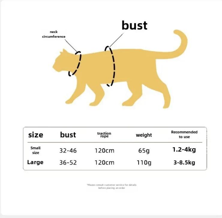 Product Introduction of Cat Chest and Back Bee Adjustable Hand Holding Rope Breathable Small Dog Dog Dog Leash Walking Cat Dog Leash Cartoon 0