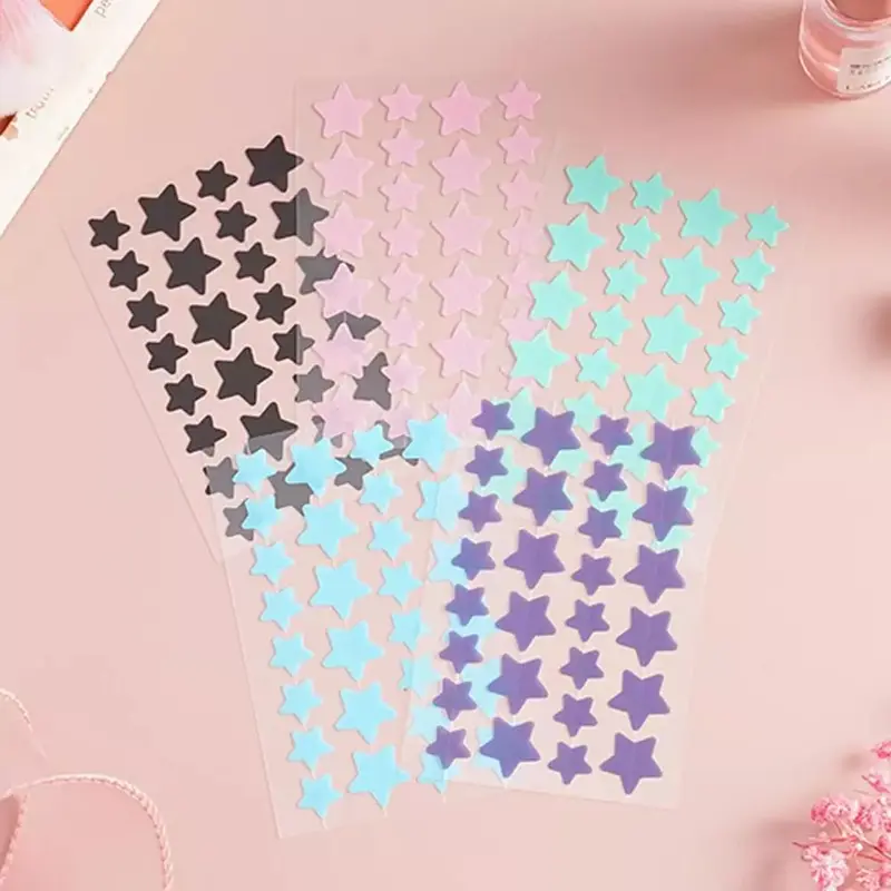 Cute Colorful Acne Patch Heart Star Pink Green Purple Blue Sticker Jerawat Pimple Patch Repair Skin Acne Pimple Master Patch Stiker Penyerap Jerawat 0