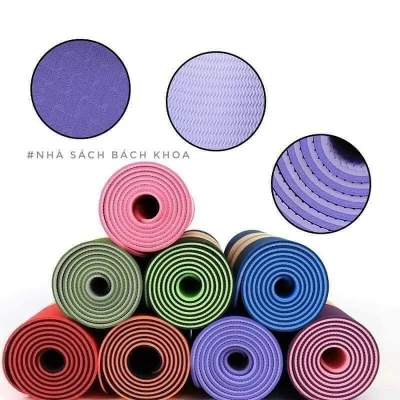 Thảm yoga 2lớp TPE tự nhiên thân thiện với môi trường kích thước 183*61cm  Sport Tập Yoga 1