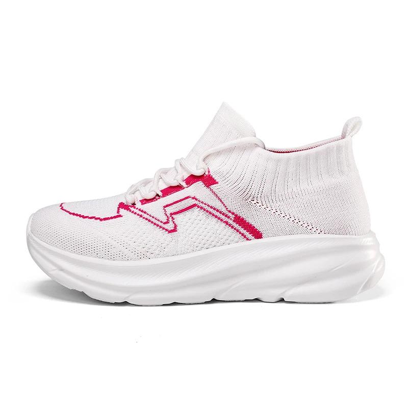 Custom Men Casual Sports Sneakers Sock Mesh Breathable Blank Chunky Height Increasing Running Walking Shoes for Women Trainers Runner_voghion.com