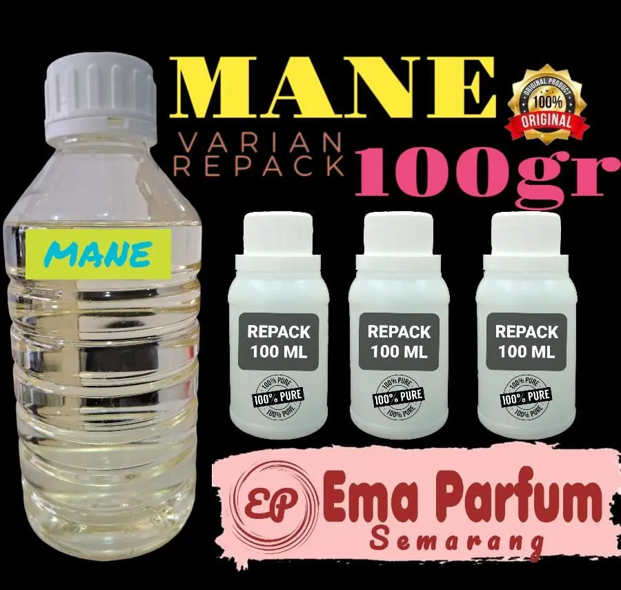 (100 GRAM) PARFUM VARIAN REPACK 100GR BY MANE ORIGINAL PARFUM MURNI100% BIBIT