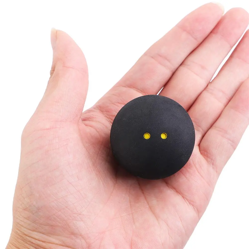 Racquet Sports Squash Rackets Training Tool Rubber Balls for Player Double Yellow Dot Low Speed Ball Two-Yellow Dots Training Squash Ball Squash Ball