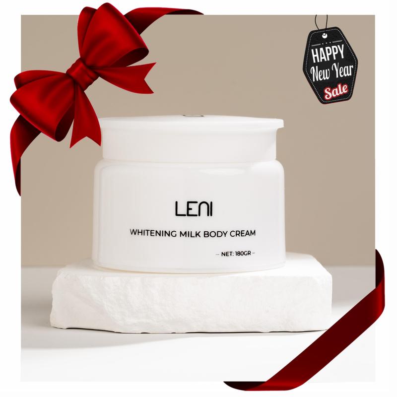 (Giỏ Mới) [Tặng 1 TẩyTBC] KEM BODY VÁNG SỮA LENI WHITENING MILK CREAM 180GR - DƯỠNG TRẮNG DA, NÂNG TONE VÀ CHỐNG NẮNG - KEM BODY MAI PHƯƠNG BÙI kem body