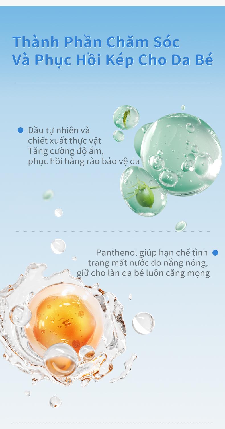 Product Introduction of Combo Kid cooling kem chống nắng & kem dưỡng dịu da, An toàn cho da nhạy cảm SFP 50 mz 9