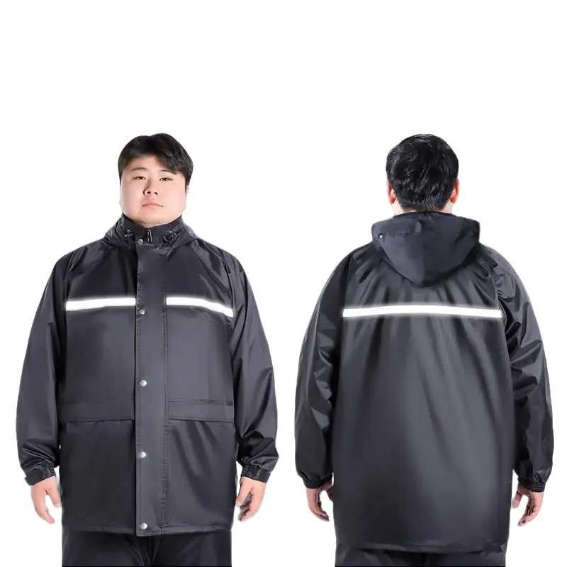 Bộ Quần Áo Mưa Big Size Cỡ Lớn Dành Cho Người To Cao từ  90-130kg, Có Phản Quang Xe Máy
