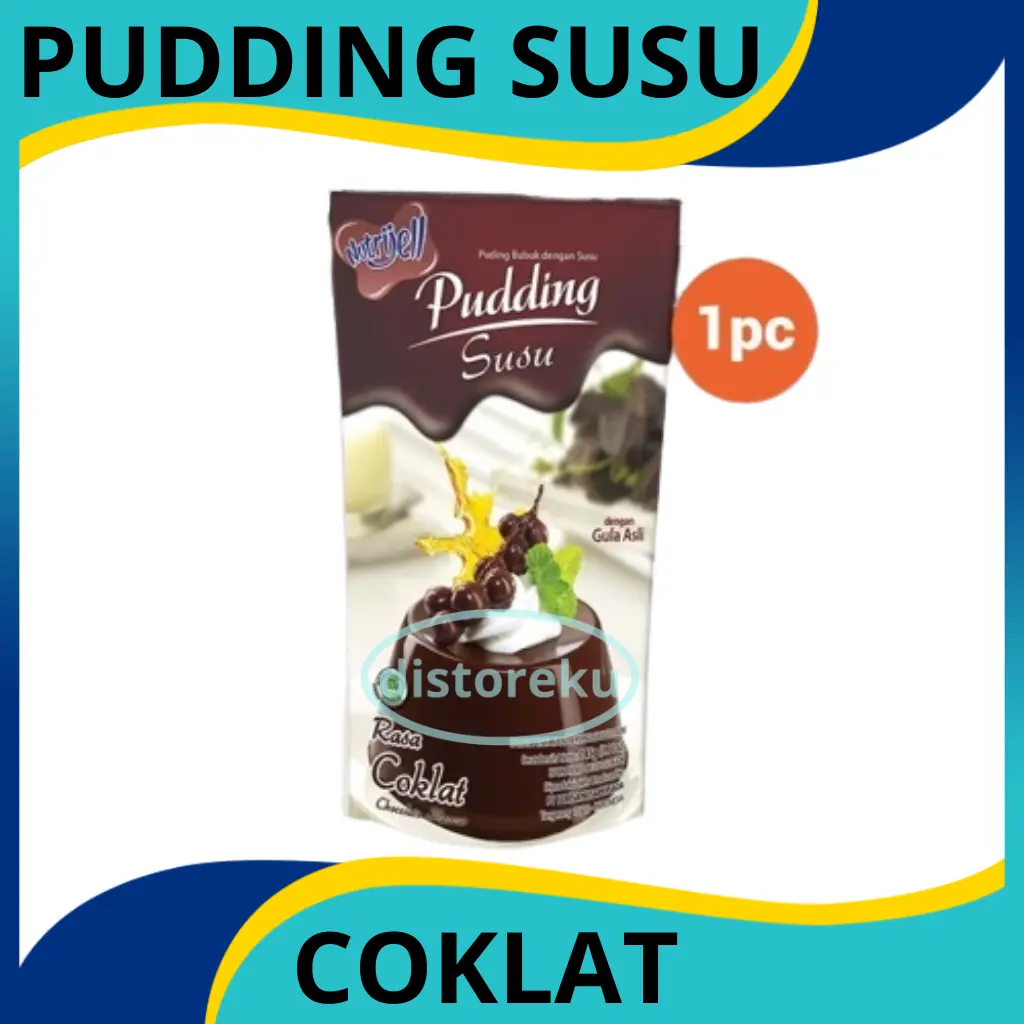 [ distoreku ] Nutrijell PUDDING SUSU CHOCOLATE Nutrijel PUDING COKLAT flavour 145gr (5.11oz)