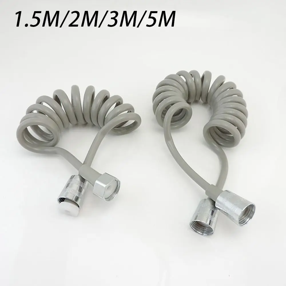 1Pcs Retractable Toilet Bidet Spring Shower Hose Bathroom Accessories Flexible Sprayer Connect Pipe 1.5M/2M /3M/5M Telephone Line Water Plumbing
