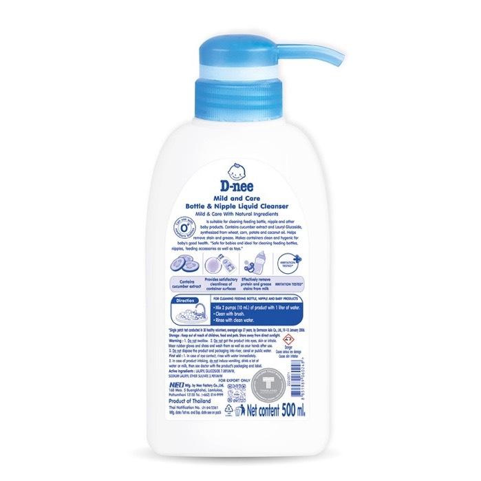 Nhà Én - Nước rửa bình sữa Dnee Thái cho bé (chai 500ml) 2