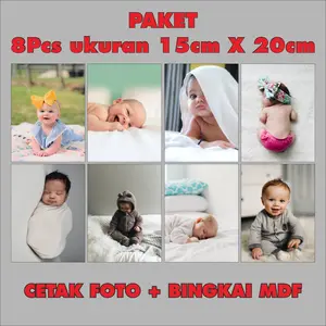 CETAK FOTO 8pcs Ukuran 6R Paket AJIB