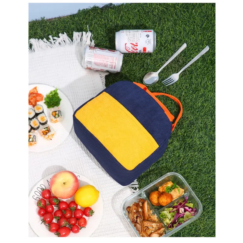 KM - Tas Bekal Twoin1 Colour / Tas Bekal 3 Lapisan Penahan Suhu / Lunch Cooler Bag / Box Makanan Aluminium / Kotak Makan Anak / Cooler Bag Multifunction 7