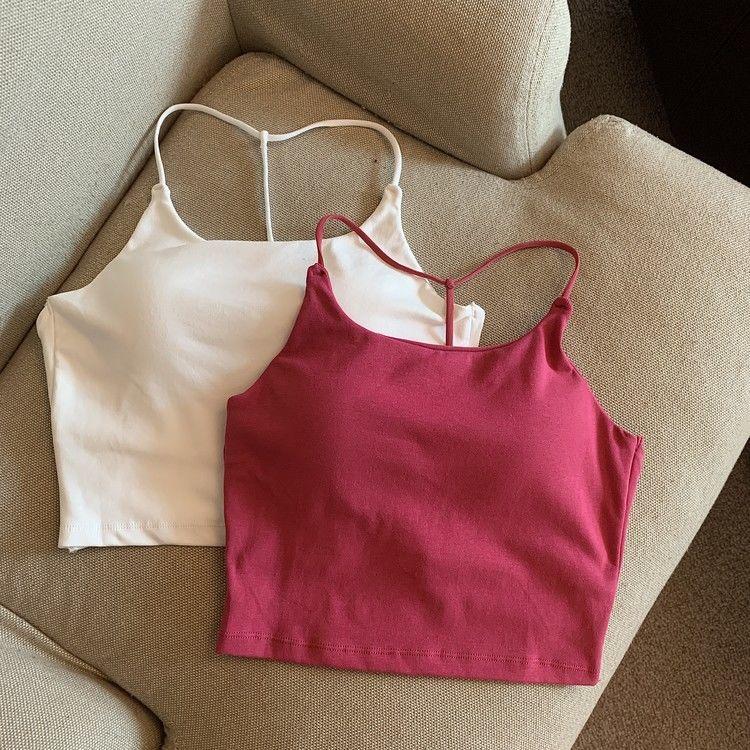 Product Introduction of Áo Vest Hai Dây Nhỏ Lưng Đẹp Cô Gái Nóng Bỏng Thuần Khiết, Đệm Ngực Nữ, Có Thể Mặc Ngoài Trời Và Trong, Thiết Kế Hở Lưng Mỏng, Áo Mặc Trong, Năm 2025 6