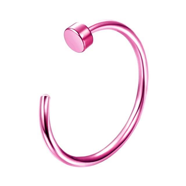 Product Introduction of Stainless Steel Personality No-Punch Lip Ring C-Shaped Non-Piercing Fake Lip Stud Unisex Nose Ring Ear Clip Lip Clip Piercing Jewelry 12