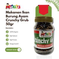 Gambar MRTAN Makanan Ikan Burung Ayam Crunchy Grub 50gr - 50g dari Pet Republic Indonesia Kota Administrasi Jakarta Utara 2 Tokopedia