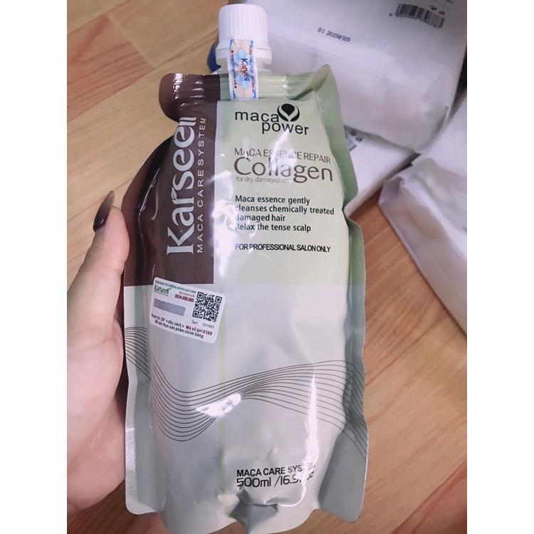 Combo 1-3 Bịch Kem Ủ Tóc Dưỡng Tóc Tại Nhà Karseell Keratin Macca Power Dung Tích 500Ml Collagen Women Nữ Chăm Sóc Tóc 5