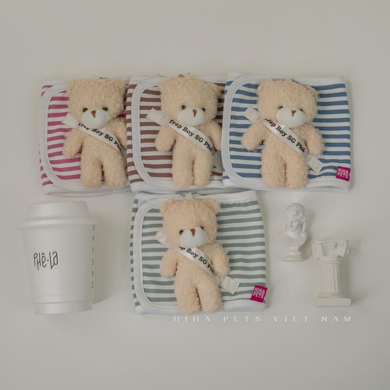 Bỉm Tã Vải Địu Gấu Quấn Bụng Cho Cún Đực Tã Sinh Lý Cho Chó Tái Sử Dụng Nhiều Lần Thiết Kế Cao Cấp Mùa Hè Hiha Pets.