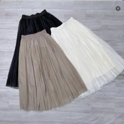 Chân váy CÚC FASHION HN cv đập ly tơ CV005