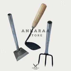 PAKET ALAT BERKEBUN PEMBERSIH GULMA RUMPUT LIAR CANGKUL MINI GARUK MINI KORED MIRING