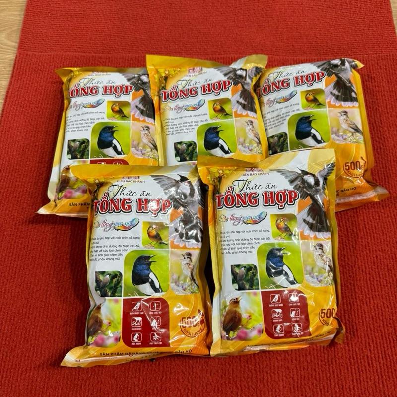 COMBO 5 GÓI CÁM HIỂN BẢO KHÁNH TỔNG HỢP GÓI 500g - Cám Chim Hiển Bảo Khánh Tổng Hợp
