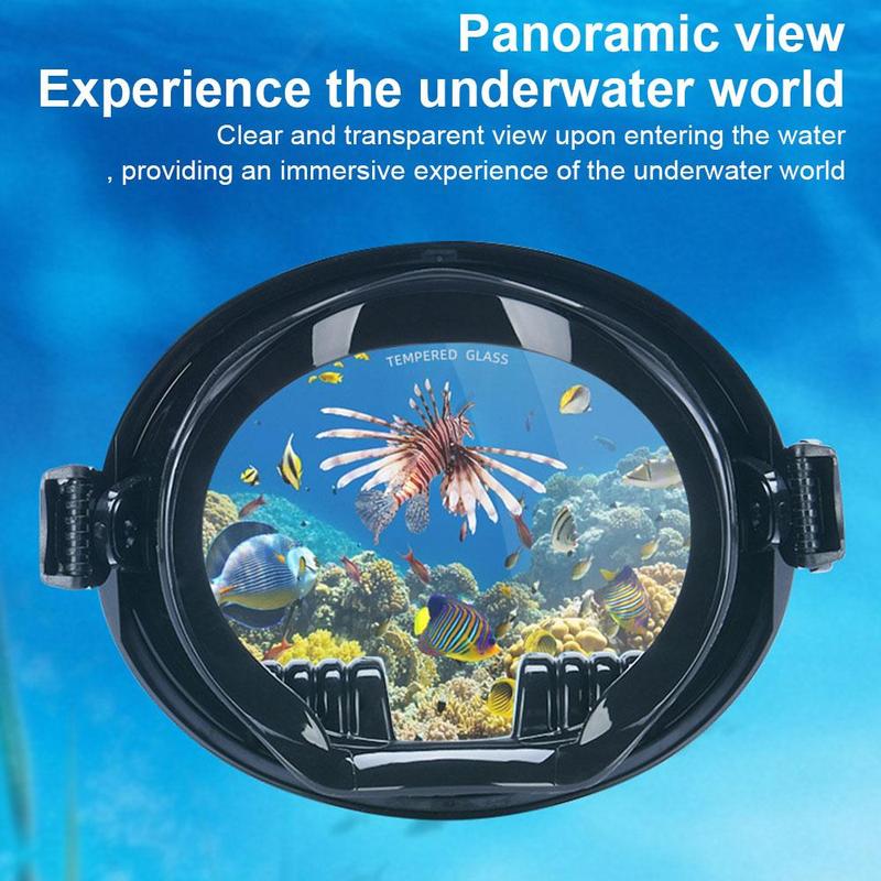Product Introduction of Underwater Diving Masks Snorkeling Adult Oval Silicone Anti-Fog Goggles Swimming Fishing Men Women Wide View Adjustable Strap 34