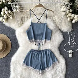 [ Kikiya ] COD Lingerie  Baju Tidur Wanita Sexy Hot One Set Atas Bawah Premium T1179