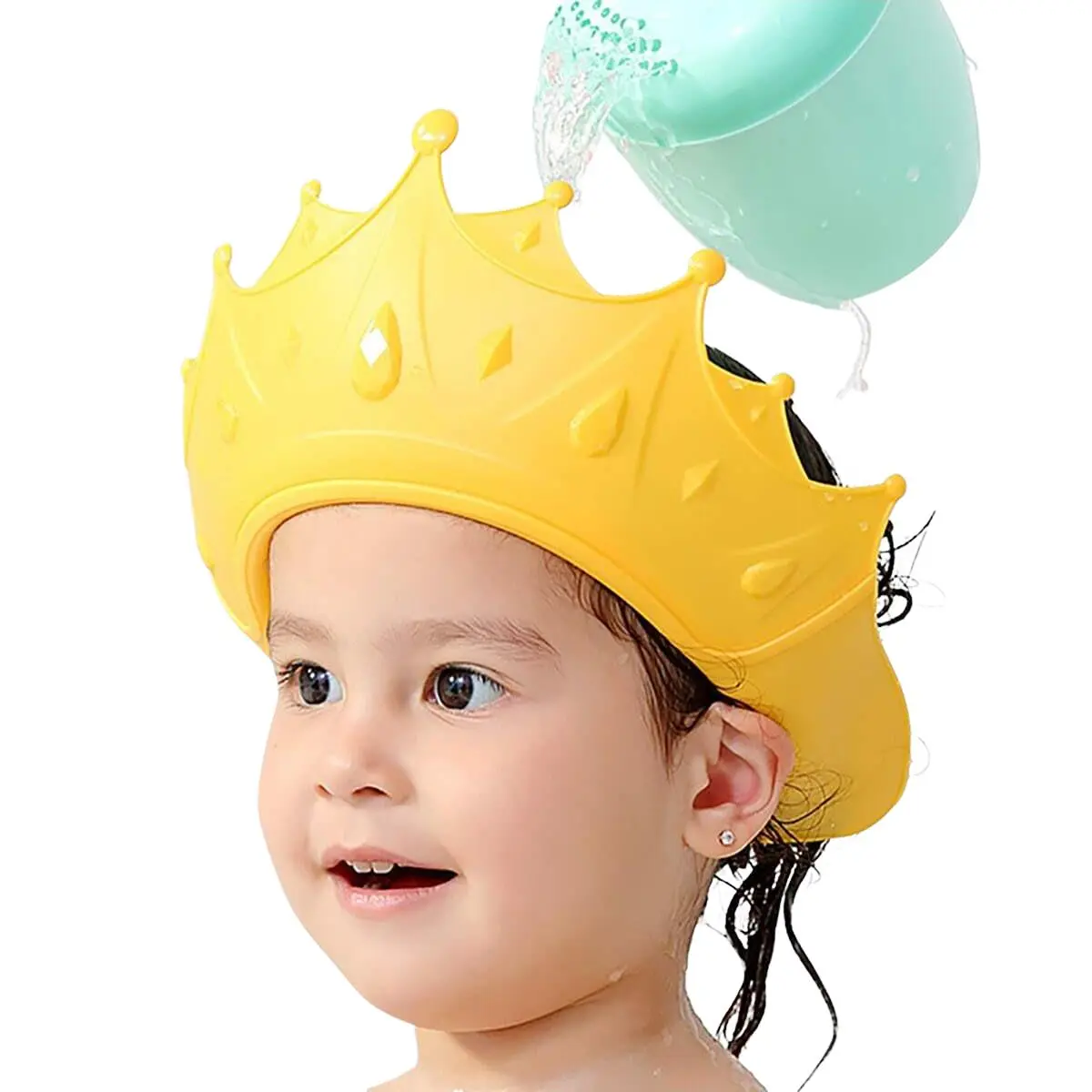 Baby Shower Cap (1 Count), Silicone Baby Shower Cap, Soft Silicone Shower Cap, Shower Cap for Baby Boys and Girls, Valentine's Day Gift, Baby Essentials, New Baby Essentials UK