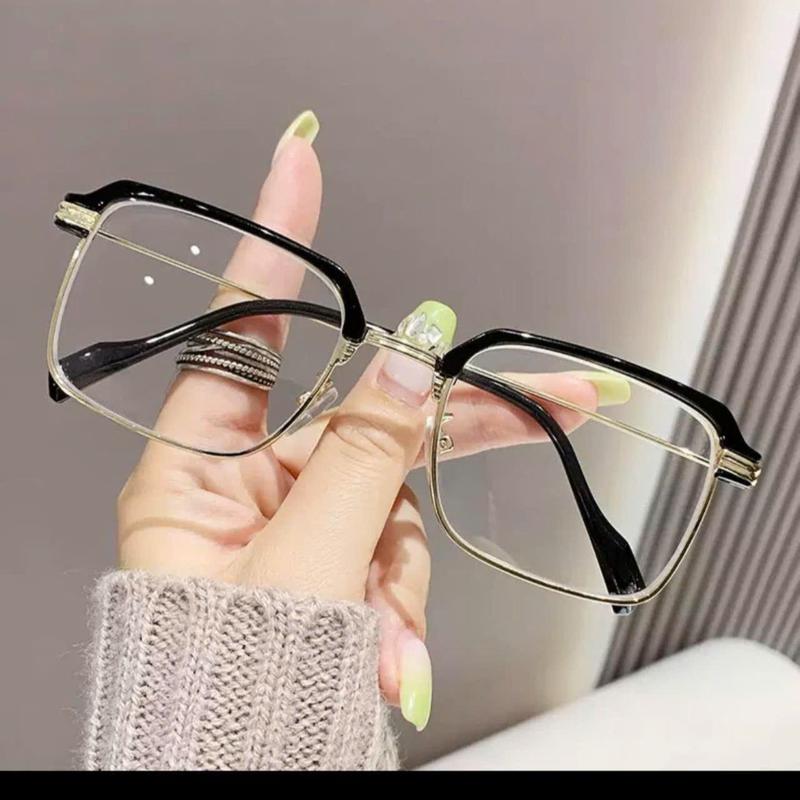 Mã K6- Kính cận thị giành cho học sinh sinh viên gọng kim loại mảnh kiểu dáng nửa viền phong cách tổng tài nam nữ fom vừa nam nữ chống ánh sáng xanh