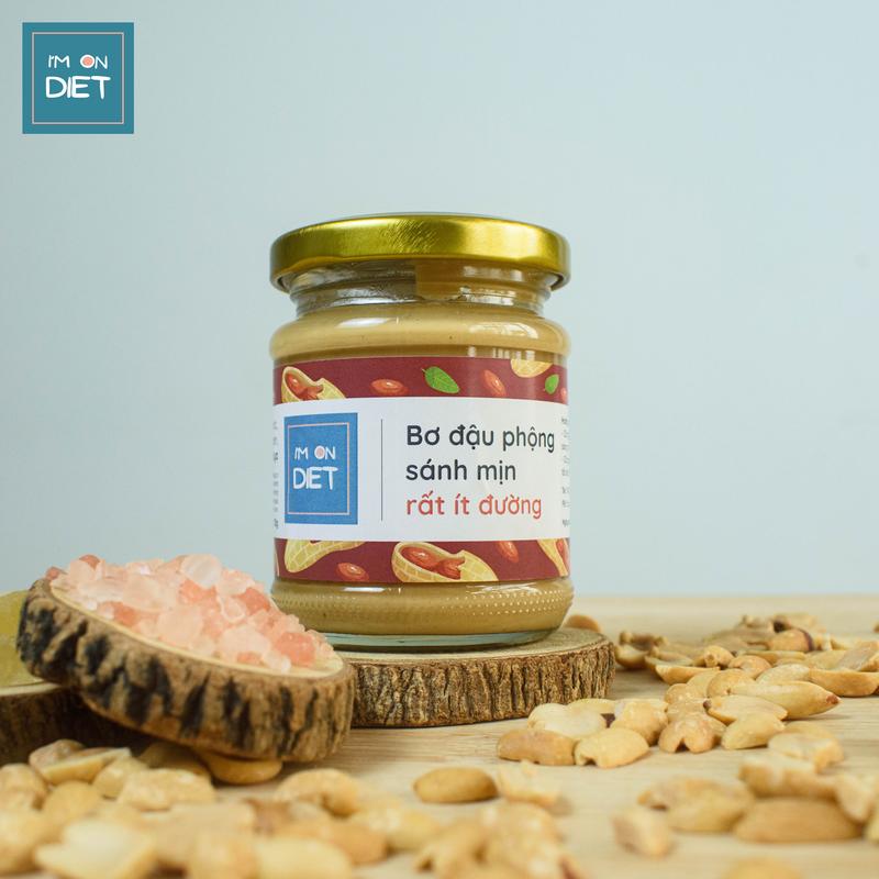 Bơ Đậu Phộng Bơ Lạc Rất Ít Đường - Với Đường Phèn Và Muối Hồng Hymalaya - Im On Diet
