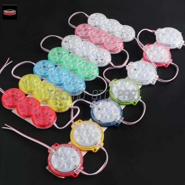 Gambar Lampu Led Modul Strip Variasi Bulat 7 mata 12v Dan 24v SMD 2835 dari Techno Oto Part Kab. Cirebon Tokopedia