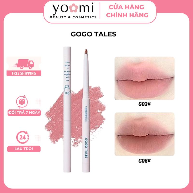 Chì Kẻ Viền Môi GOGO TALES viền môi 3D hack dáng môi Velvet Fog Lipliner GT531 GOGO152 Lâu Trôi YOOMI Son Cosmetic Mỹ Phẩm Women