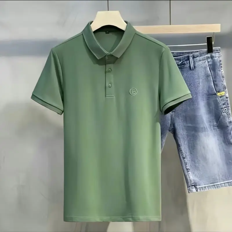 Áo polo nam nữ thêu chữ IB 6