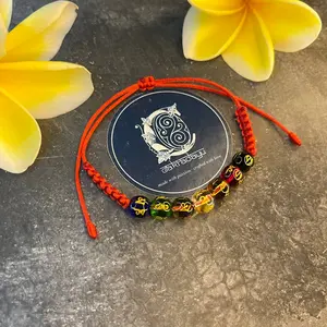 Gelang Mantra 7 Batu Kristal Tibet