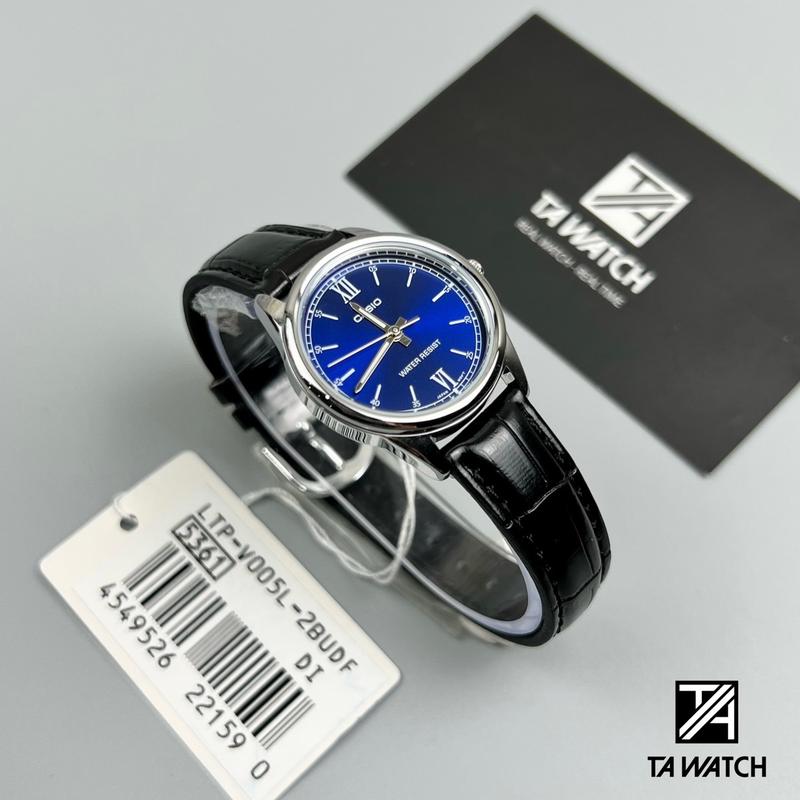 Đồng Hồ Nữ CASl0 LTP-VOO5L Xanh dương | 28.2mm | WR 3atm