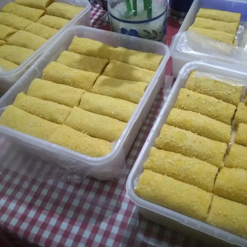 papan risolles satu set garpu pencelup kayu kitchenware 3