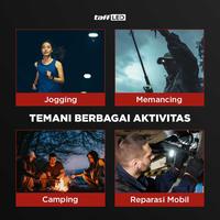 Gambar TaffLED Senter Kepala LED COB Headlamp Waterproof 3 Mode 400 Lumens - HE08 - Hitam dari Usea Official Store Kota Administrasi Jakarta Barat 5 Tokopedia