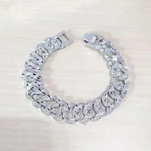 GELANG TANGAN TITANIUM SISIK NAGA SILVER UKIR TERBARU ANTI KARAT Bracelets - SILVER UKIR