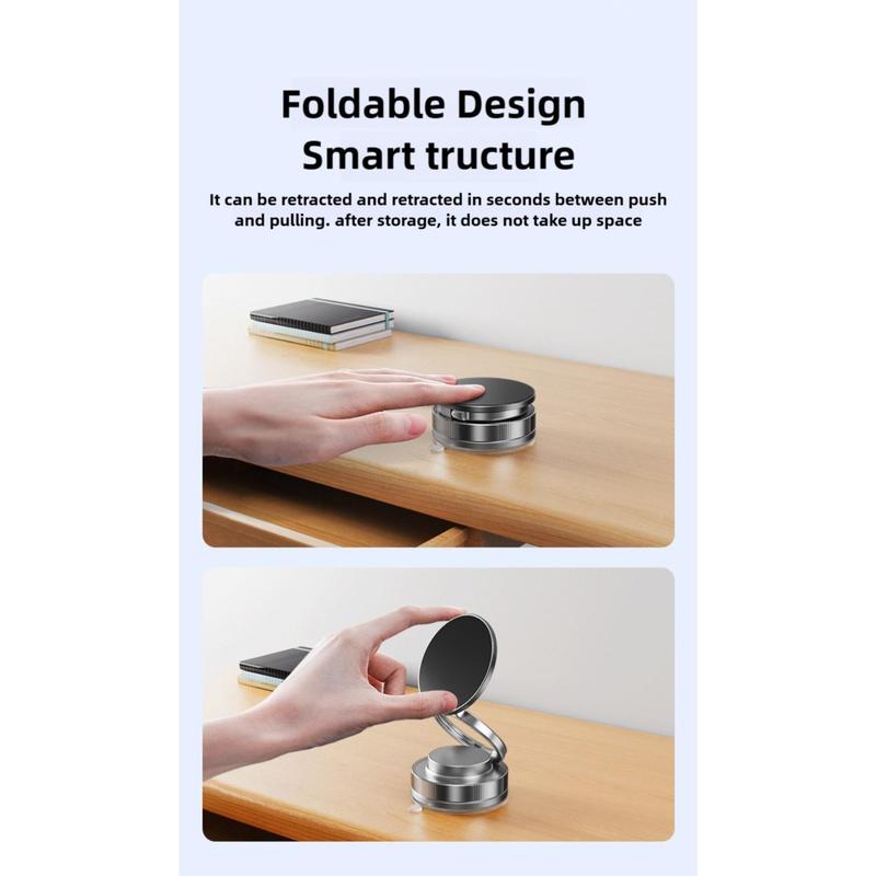 Product Introduction of High Quality Vacuum Suction Magnetic Phone Holder Folding for Magsafe Car Mount Phone Bracket Universal 360° Adjustable Phone Stand Bathroom 19