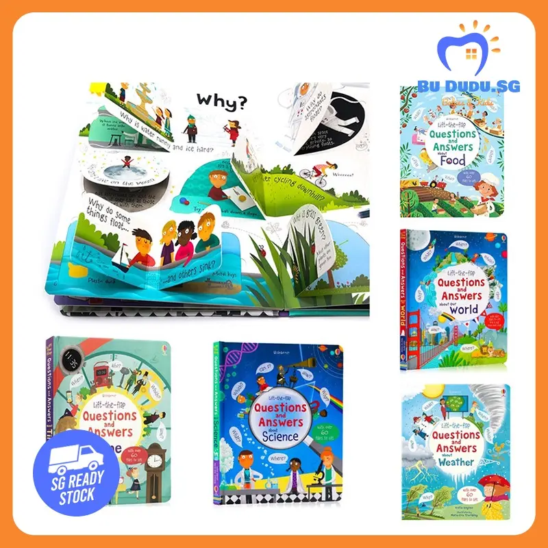 Lift The Flap Questions And Answers Books Kids Book STEM Books Children Science Book Wholesale 24 Titles Usborne