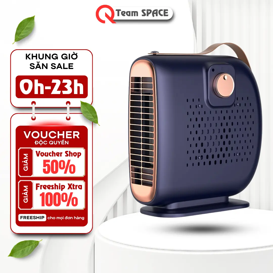 Quạt Sưởi Ấm LUNA ,Quạt Sưởi Để Bàn Thông Minh Công Suất Lớn ,Quạt Sưởi Chính Hãng Làm Ấm Phòng Mùa Đông Công Suất 500W Làm Ấm Cực Nhanh, Tỏa Nhiệt Đều, Tiết Kiệm Điện
