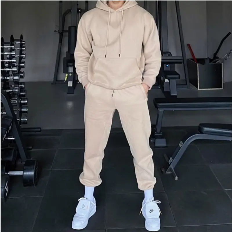 Thoải mái và phong cách Bộ Nỉ Hoodie Trơn Mũ 2 Lớp Form Rộng Hot Trend Giới Trẻ Nam Nữ Unisex, Set Nỉ Bông 2 Lớp Dày Dặn Ấm Áp Menswear Á
